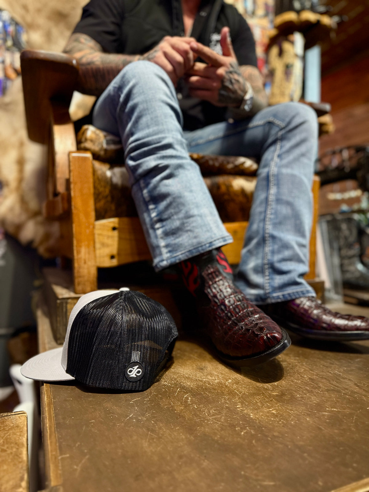Gray Republic Alt Logo Hat