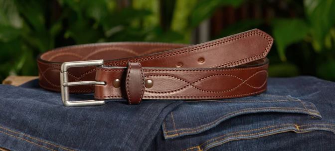 Cowboy Stitch Full Grain Belt