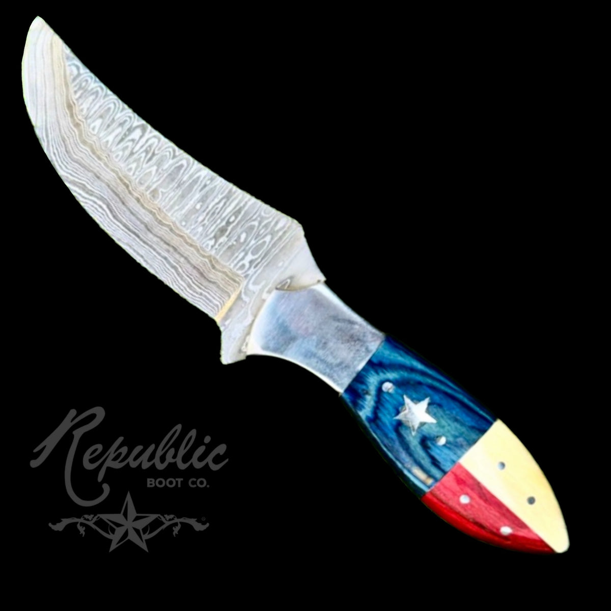 Crockett Knife - Damascus Steel
