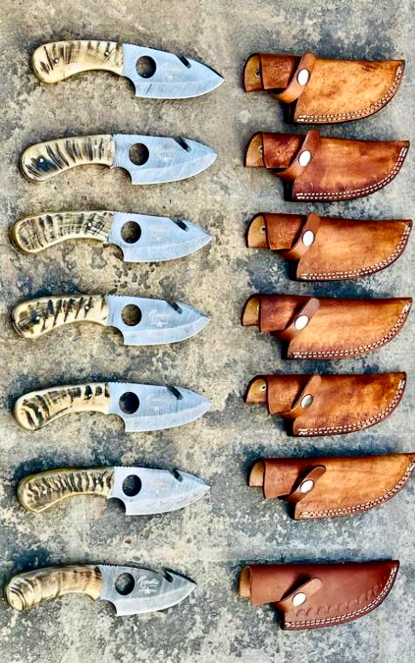 Tiger Damascus Gut Hook Skinner