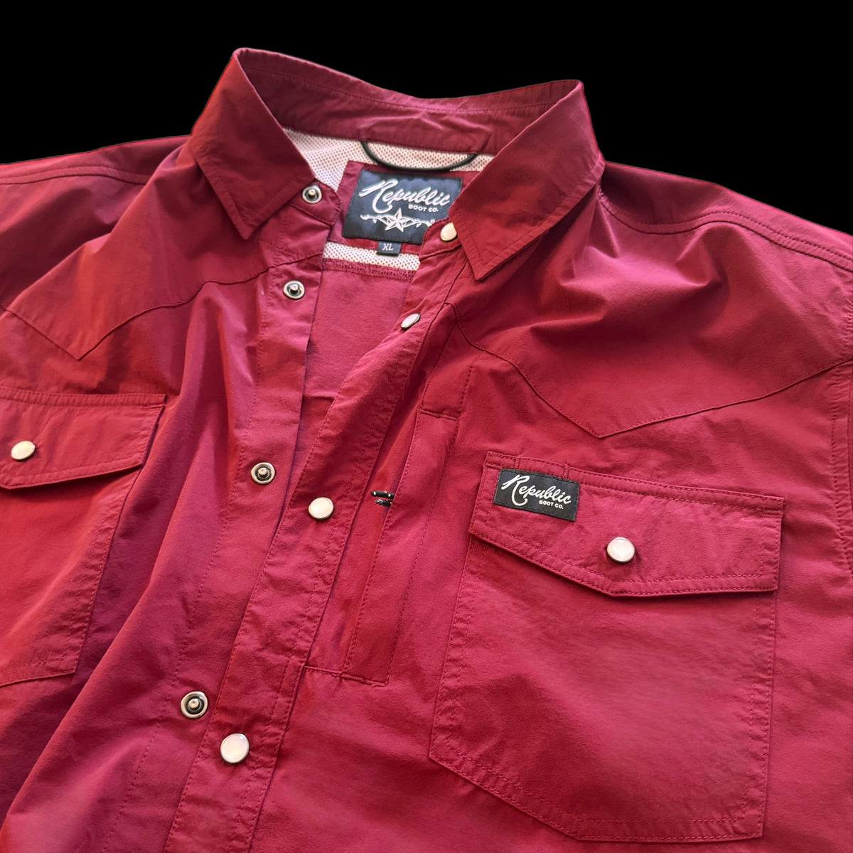 Maroon Performance Shirt - Short Sleeve