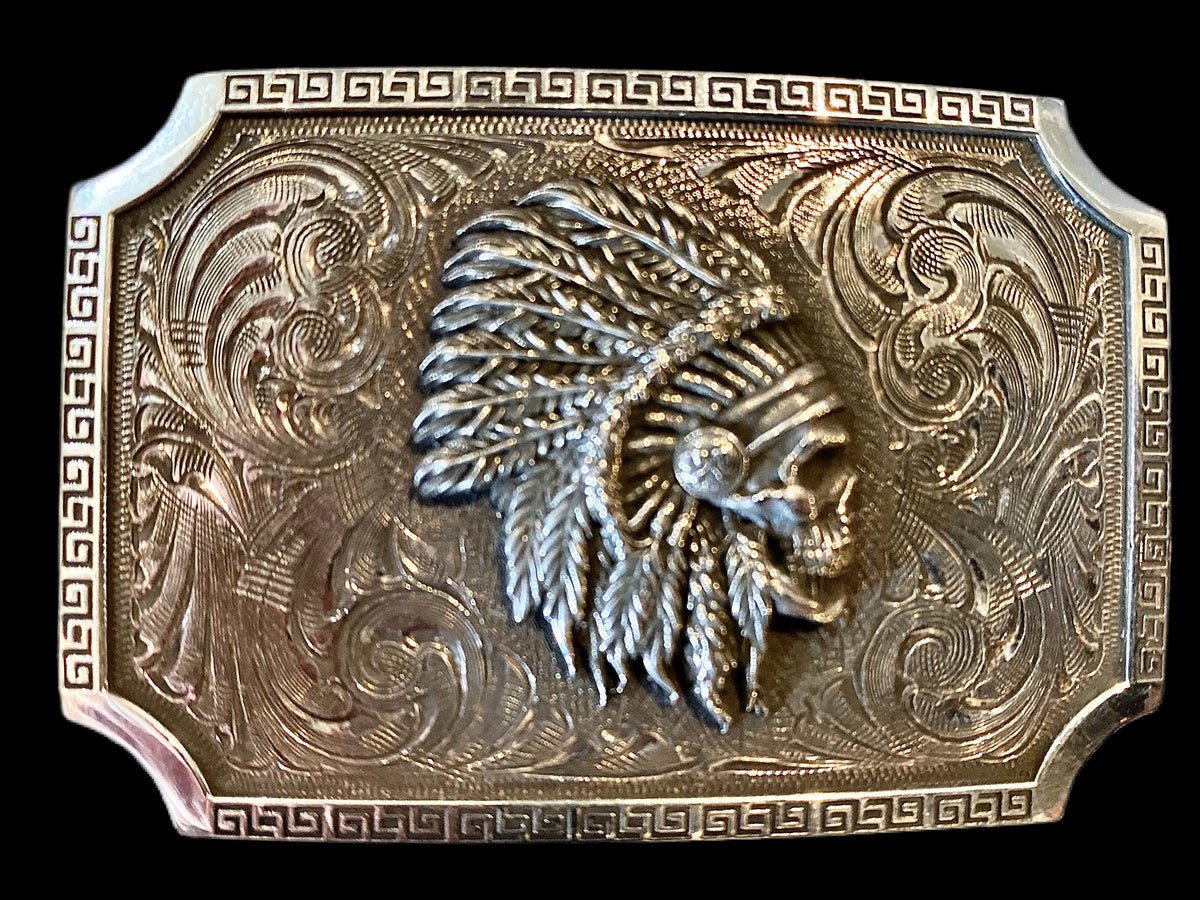 Indian Skull - Solid Silver