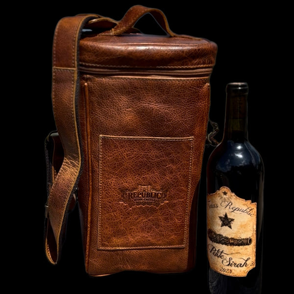 Wine Bag (2 Bottle) - Oil Tanned