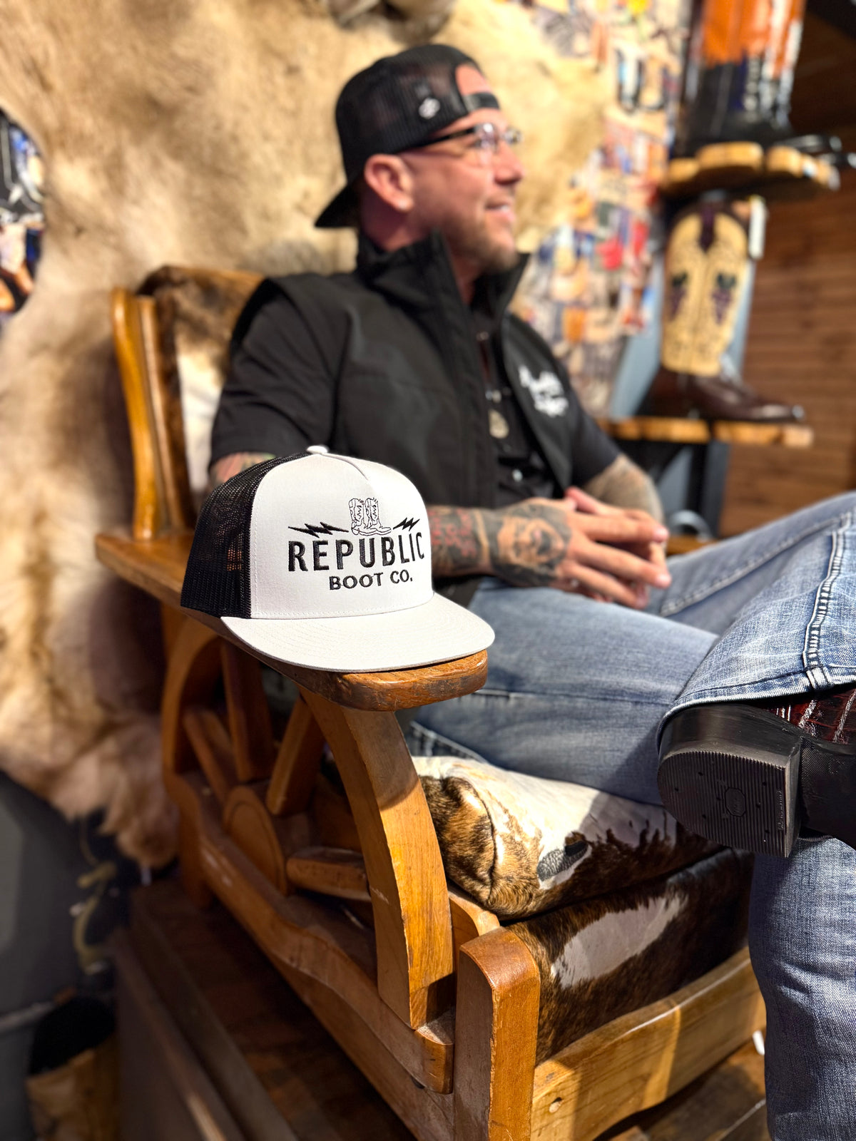 Gray Republic Alt Logo Hat