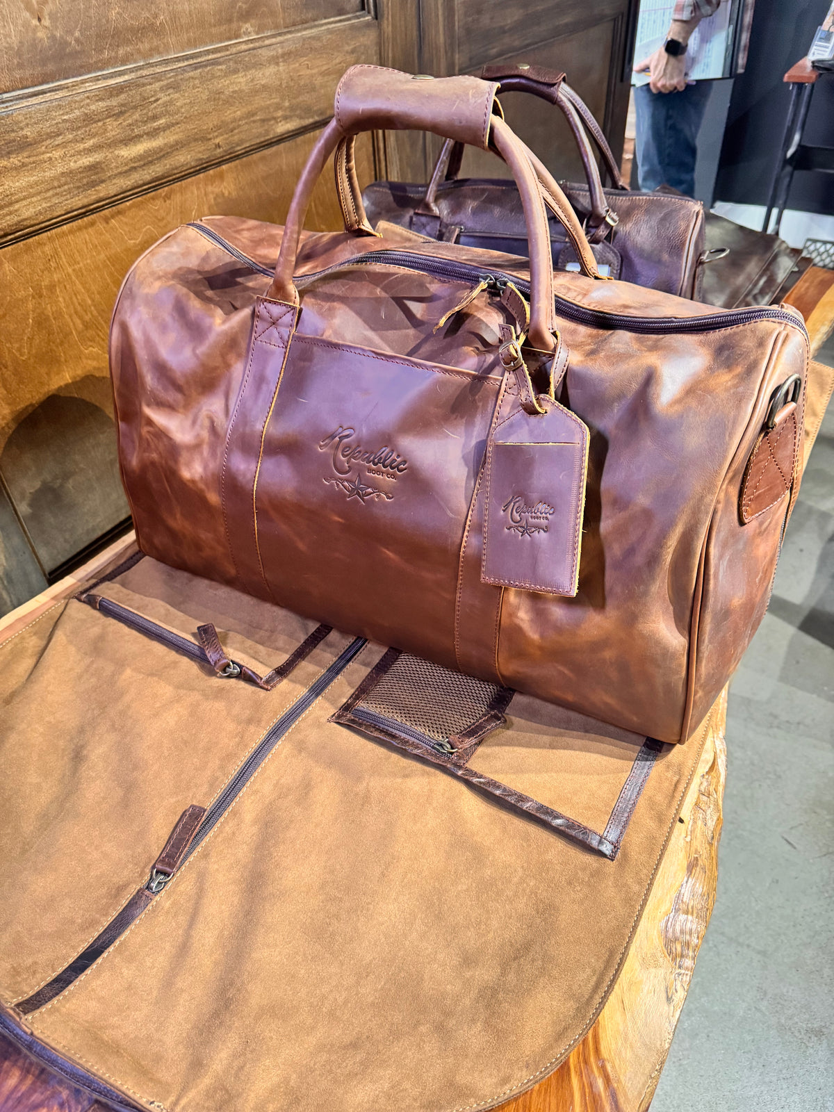 Leather Garment Bag