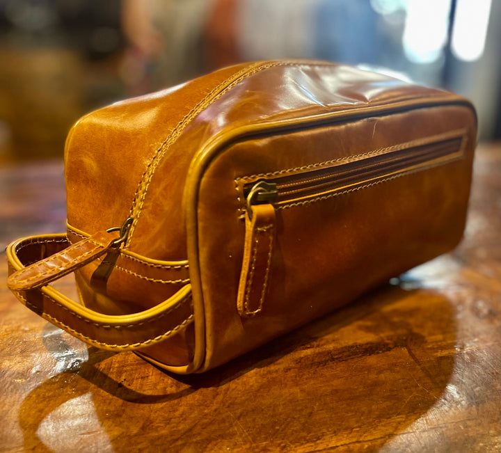 Boot Leather Toiletry Bag