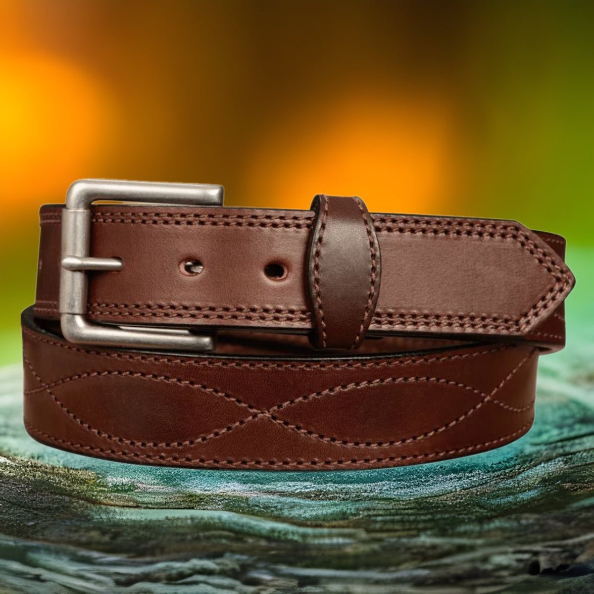 Cowboy Stitch Full Grain Belt