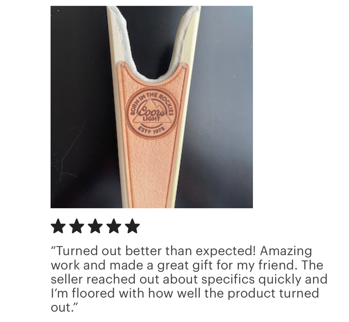 Handmade Custom Leather Items - All Handmade in Texas. Boot Jack, Tally Book, Pistol Case, Holster