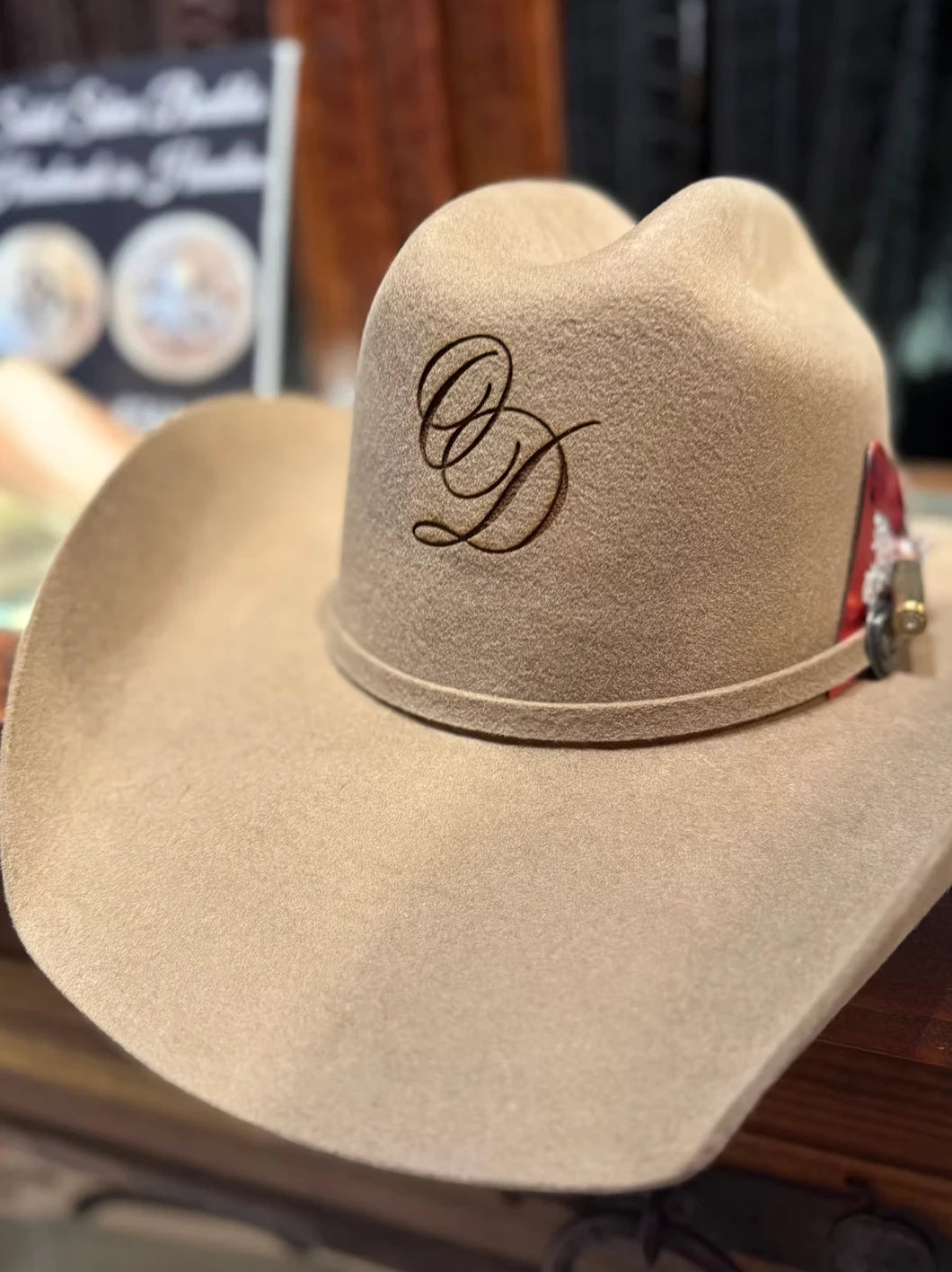Personalized Republic cowboy hat with monogram