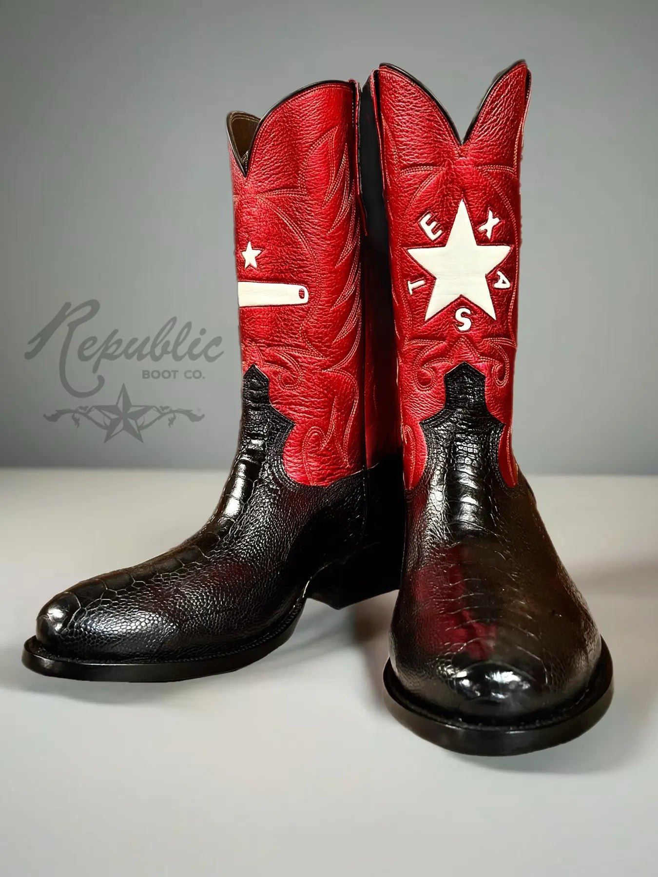 Conrad - Raptor Leg with Metallic Red Texas Tops